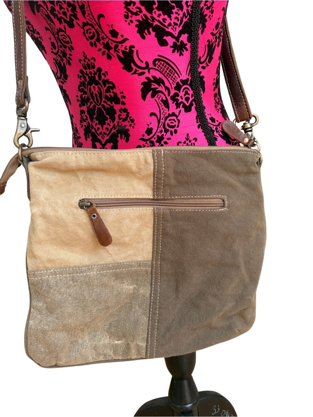 Myra Bag Seeds of Love Canvas Crossbody Bag Western Boho - Picture 5 of 11